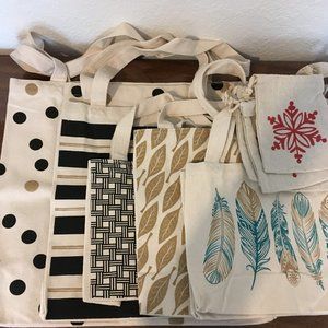9 Gift Bags - canvas